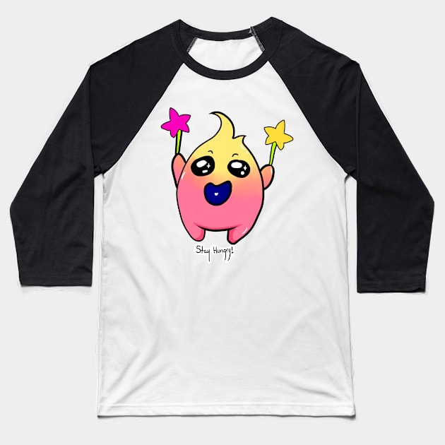 Hungry Star Boi Baseball T-Shirt by MurderBeanArt